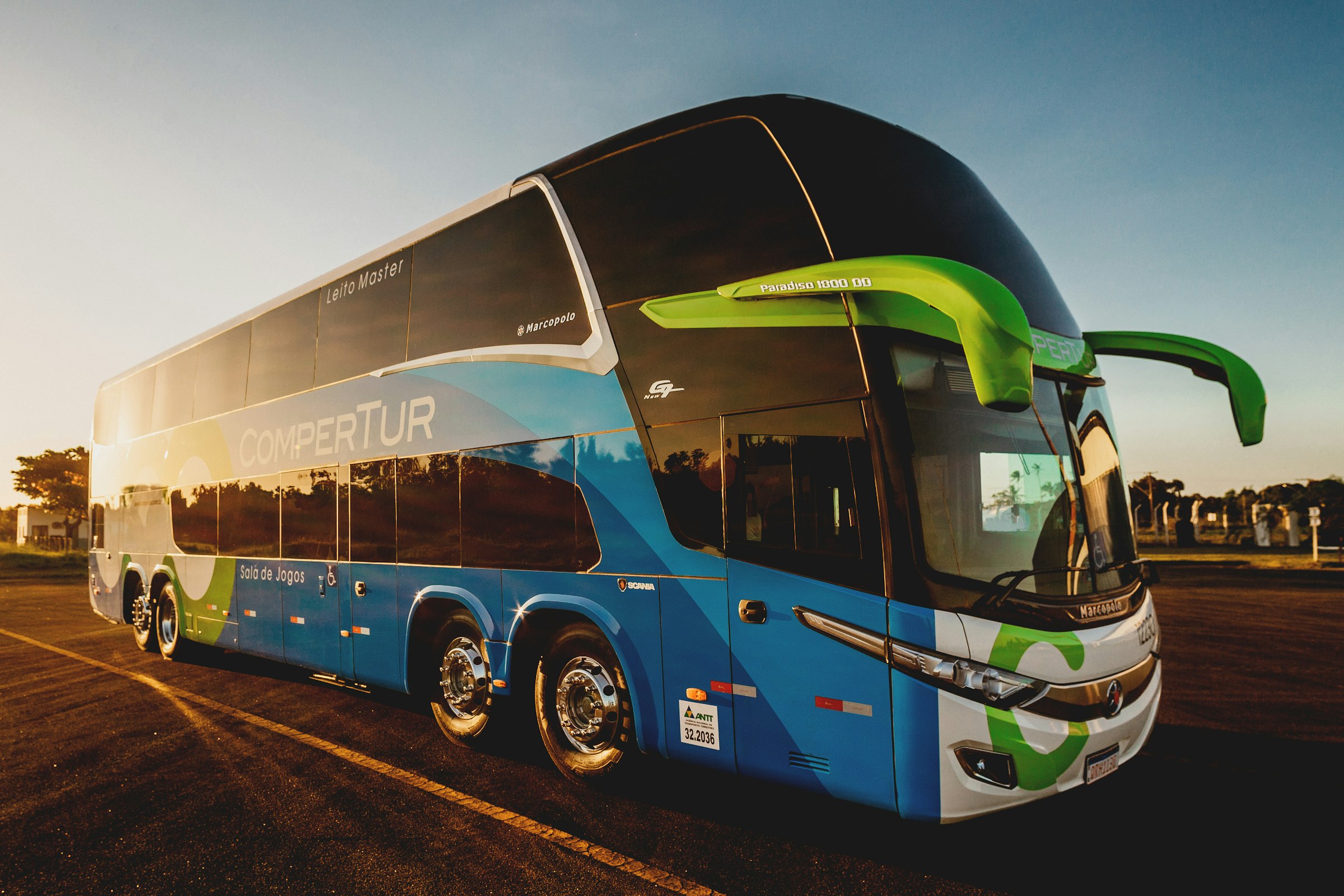 A Toyota Coaster minibus